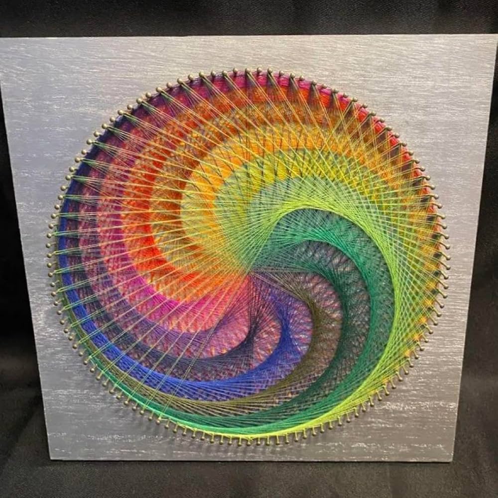 Amazon.co.jp: 糸掛けアート 糸掛け曼荼羅 ストリングアート 色相関