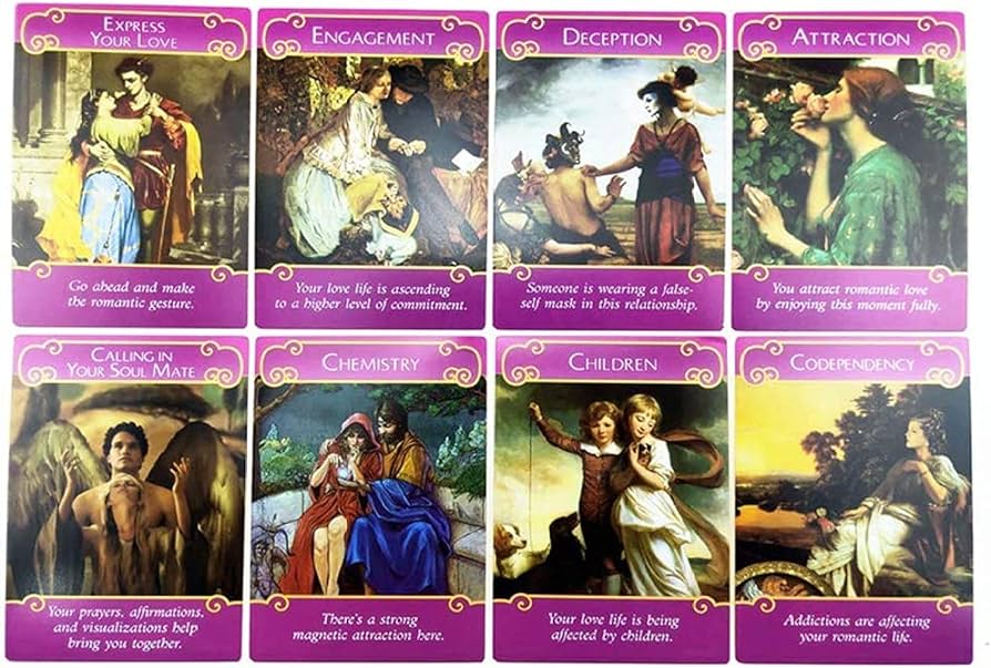 Amazon | タロットカードオラクルカード44枚ロマンスエンジェル