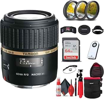 Amazon.com : Tamron SP 60mm f/2 Di II 1:1 Macro Lens for Sony A