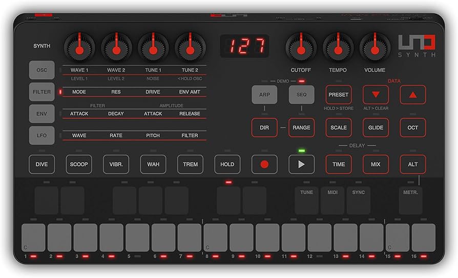 Amazon | IK Multimedia UNO Synth モノフォニックシンセサイザー