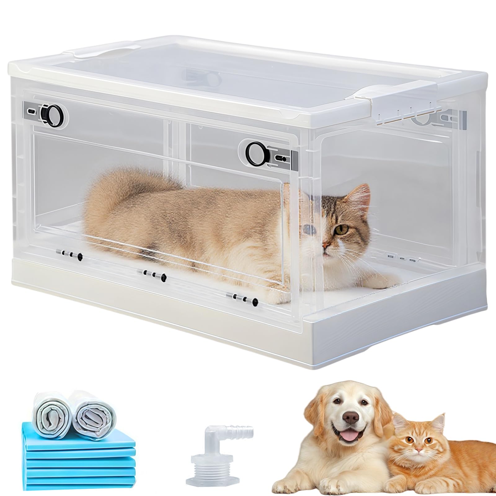 Amazon | kilogorge ペット酸素室 56L 折りたたみ式 酸素室用ケージ