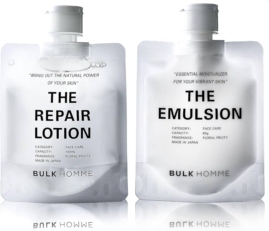 Amazon | バルクオム 化粧水 メンズ 100ml & 乳液 80g 男性用 脂性肌