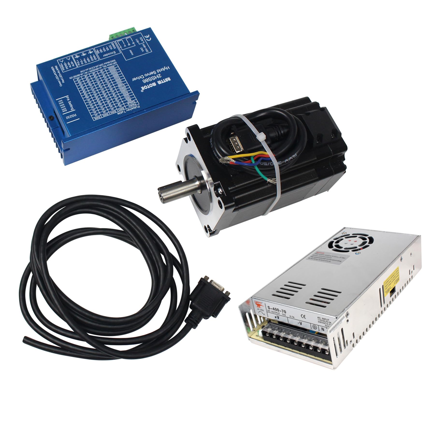 RATTMMOTOR Nema34 Closed Loop Servo Motor 8N.m 118mm 6A,2HSS86 2