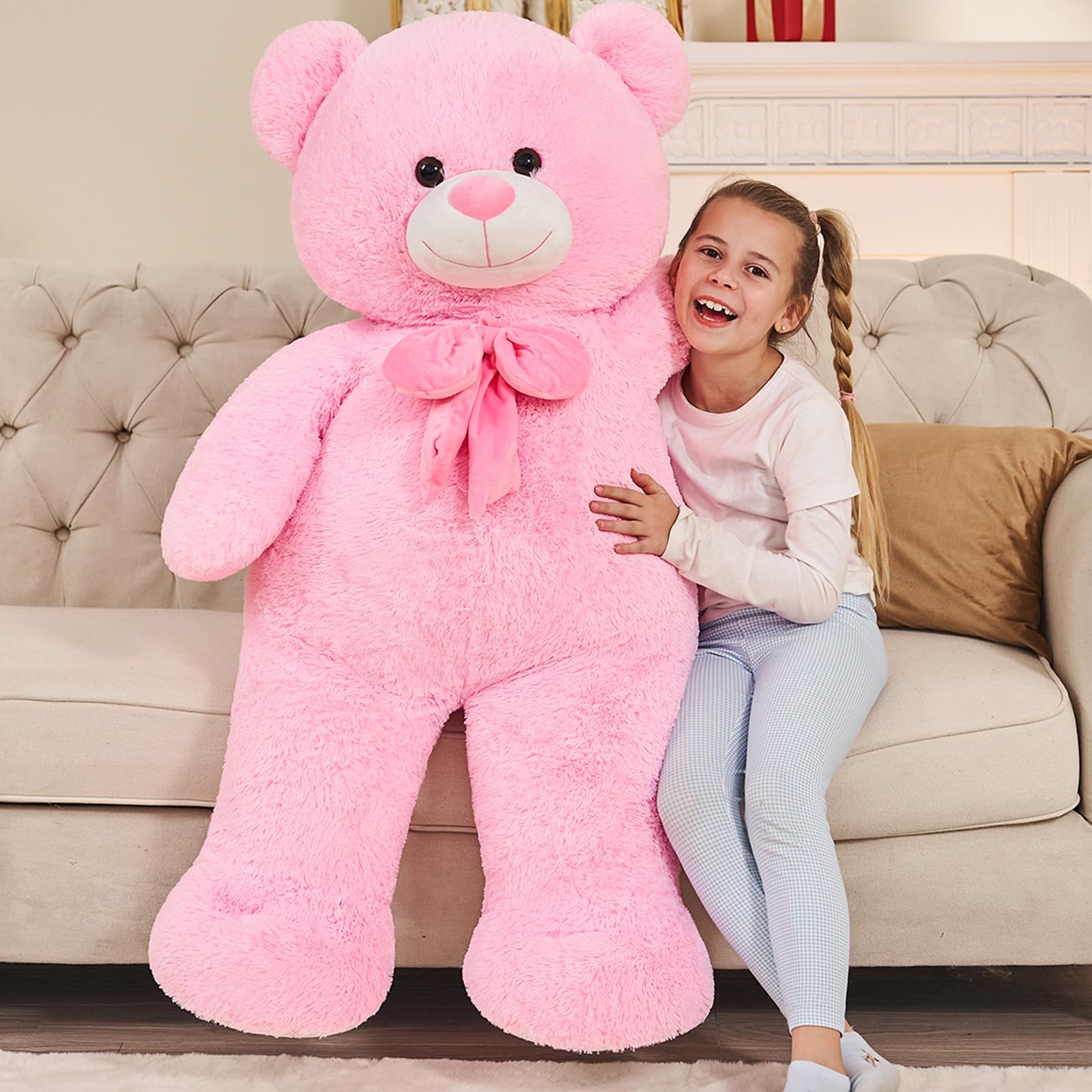 Amazon.com: Tezituor Giant Teddy Bear, 47 Inch Soft Big Stuffed