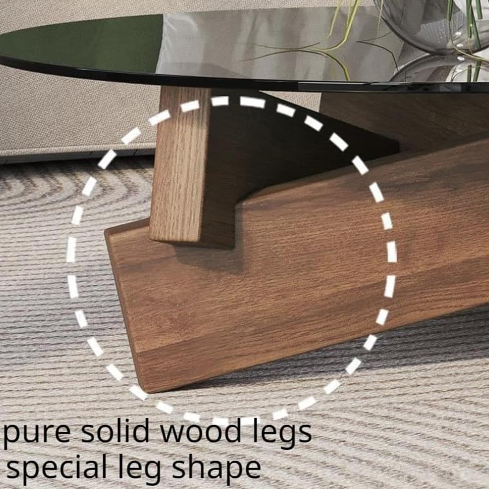 Amazon｜ラウンドコーヒーテーブル、リビングルーム用ガラスコーヒー