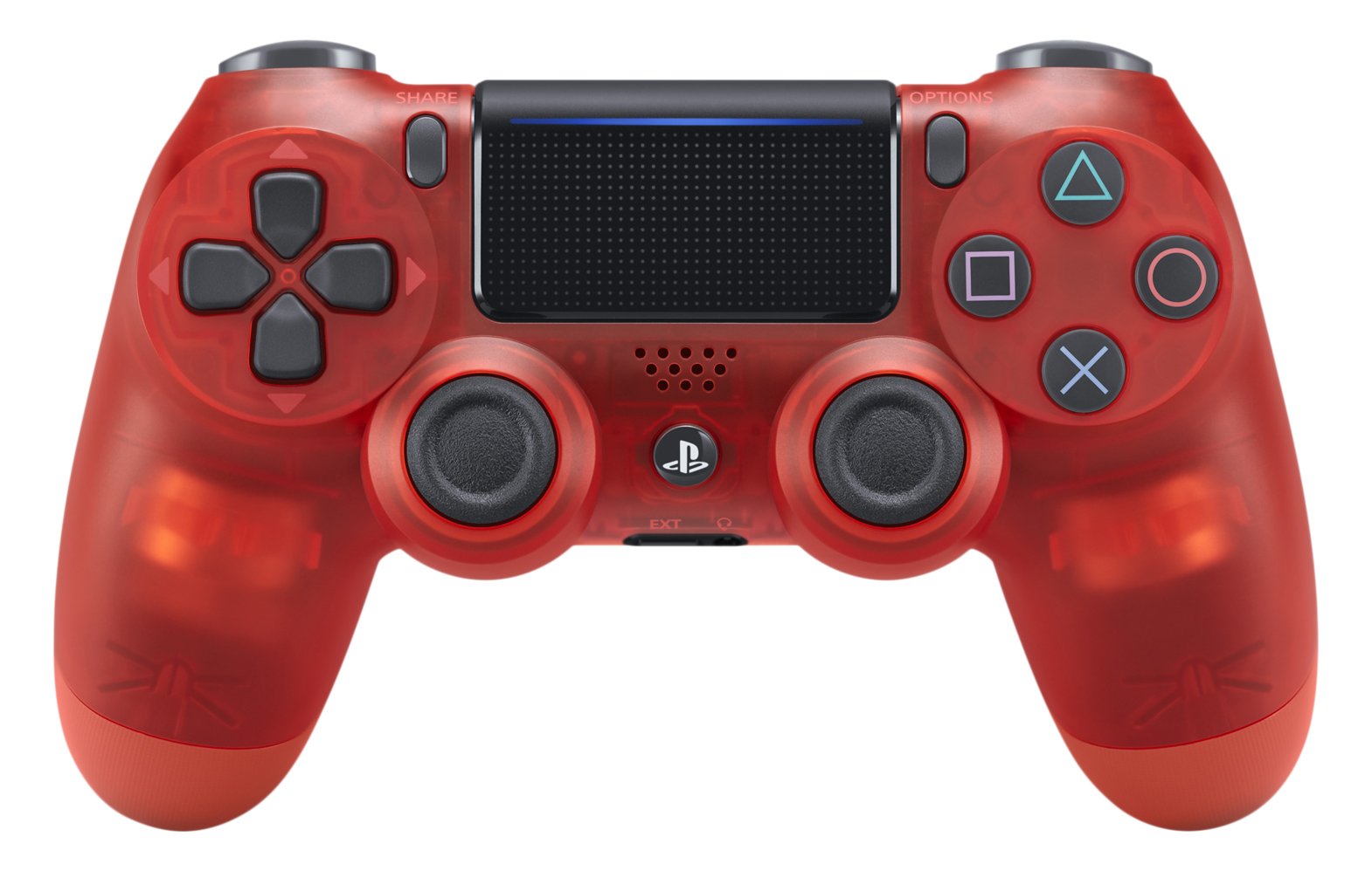 Amazon | ワイヤレスコントローラー (DUALSHOCK 4) レッド・クリスタル