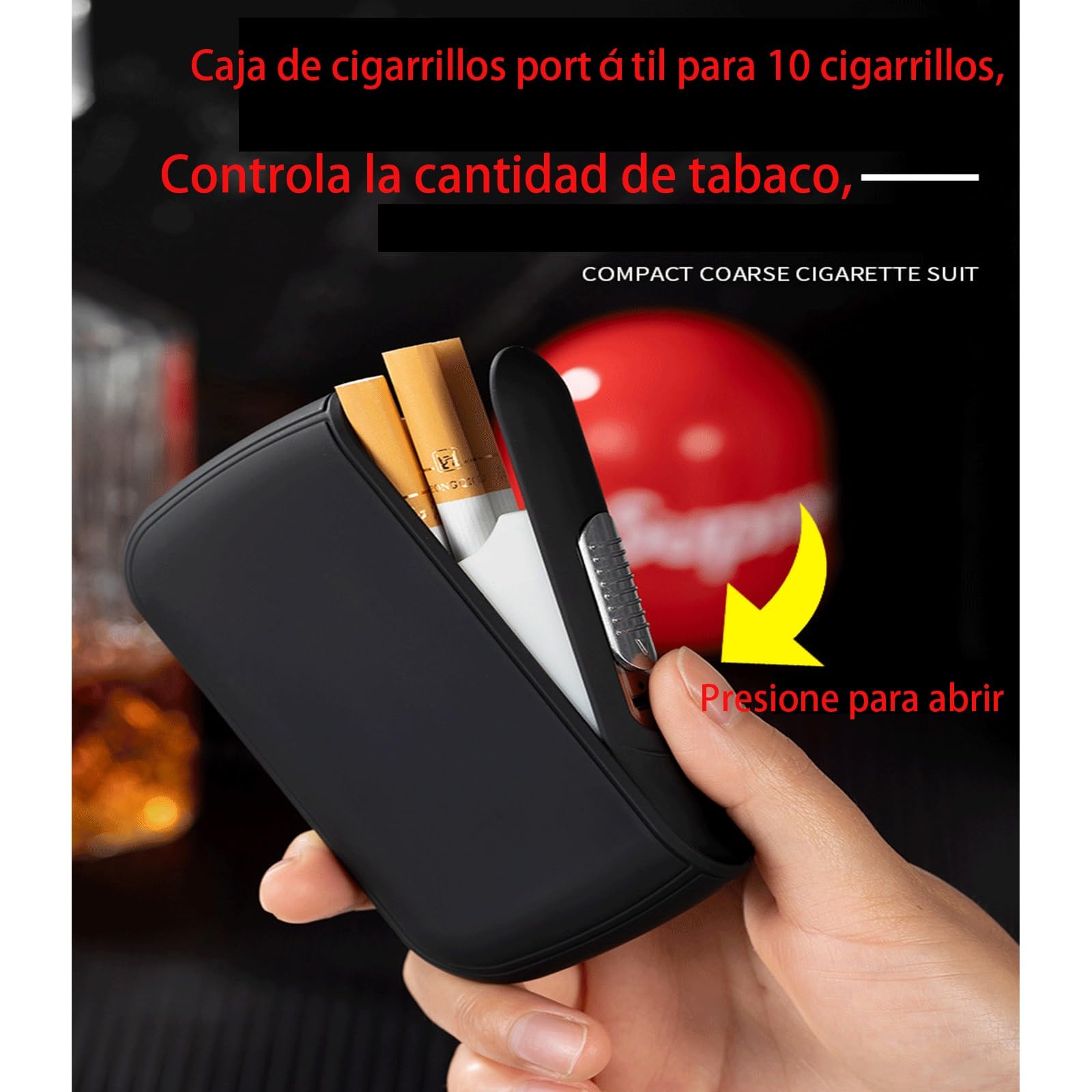 Amazon.co.jp: ライター付きミニシガレットケース、シガレットケースは