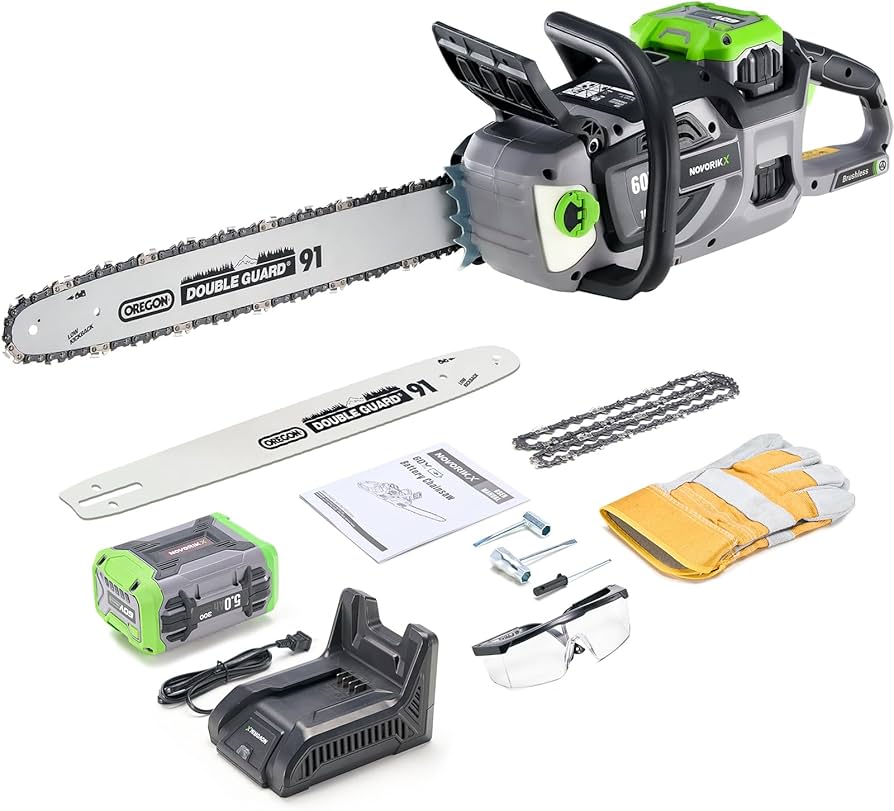 Amazon.com : NovorikX 60V Brushless Cordless Chainsaw, 18