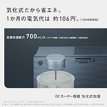 Amazon.co.jp: パナソニック 加湿器 気化式 ナノイー搭載 ~19畳