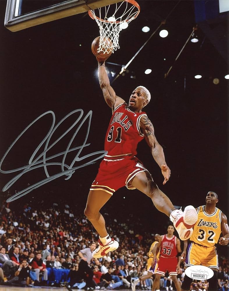 Amazon.co.jp: デニス・ロッドマン 直筆 サイン 入り 8×10 ポスター