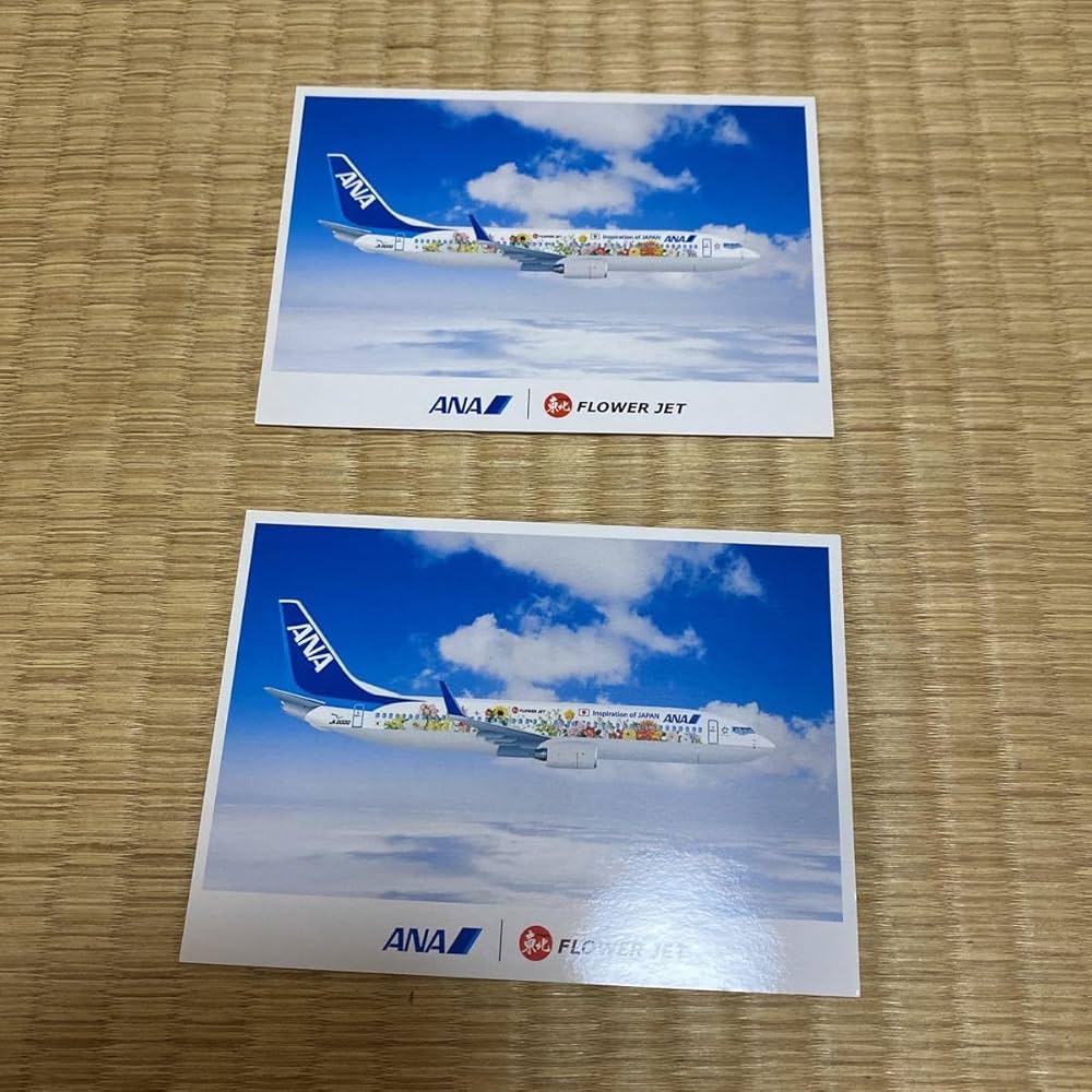 Amazon | 全日空 ANA 絵葉書 絵はがき 飛行機 flower POST CARD ポスト