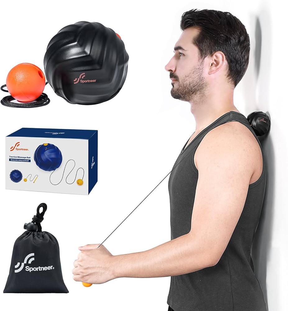 Amazon.com: Sportneer Massage Lacrosse Ball with String, Deep