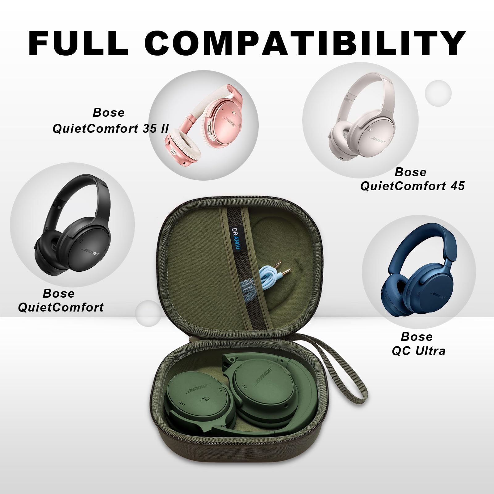 Amazon.com: DR·AMIU Hard Case Compatible with Bose QC Ultra