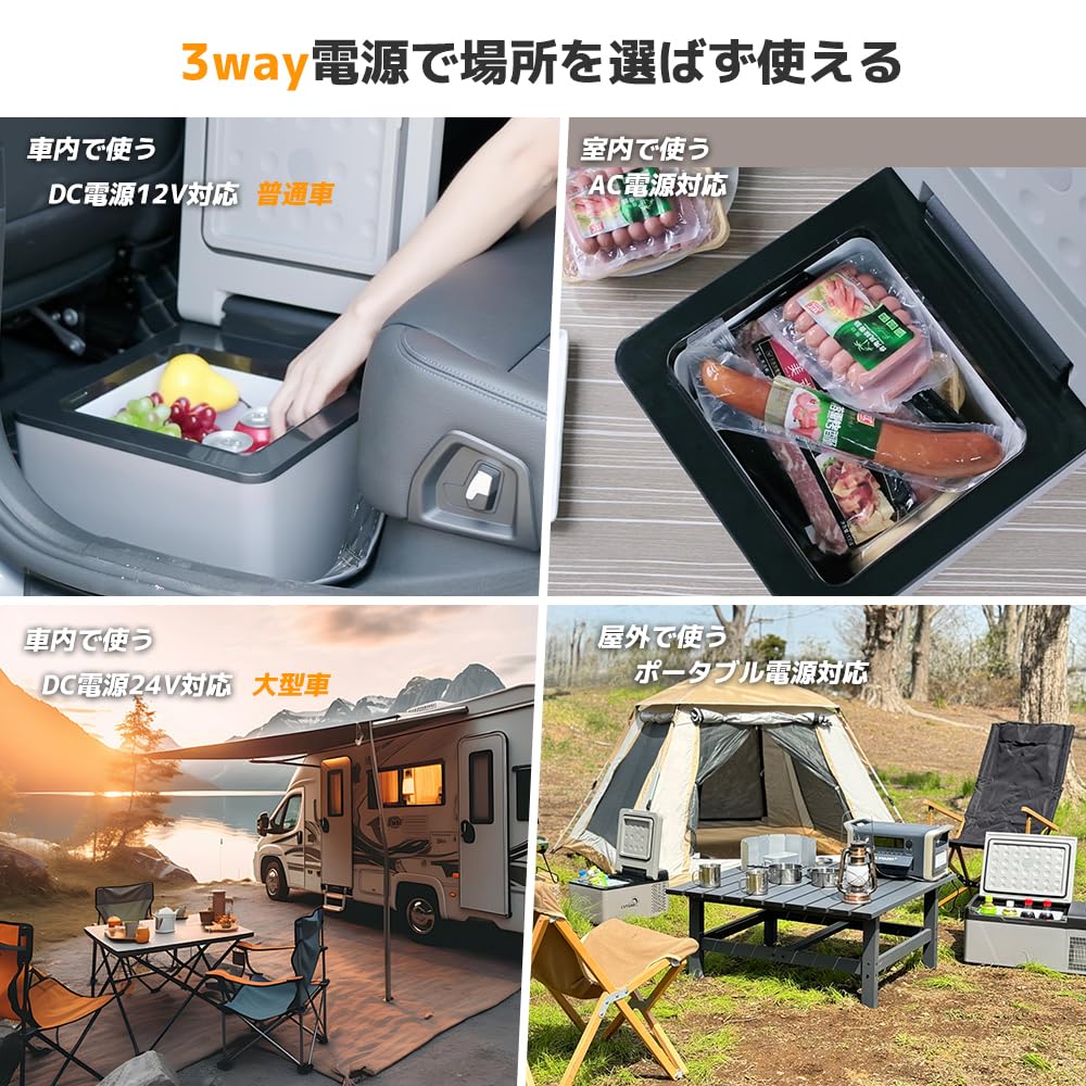 Amazon.co.jp: LVYUAN(リョクエン) 車載冷蔵庫 9Lポータブル 小型 -20