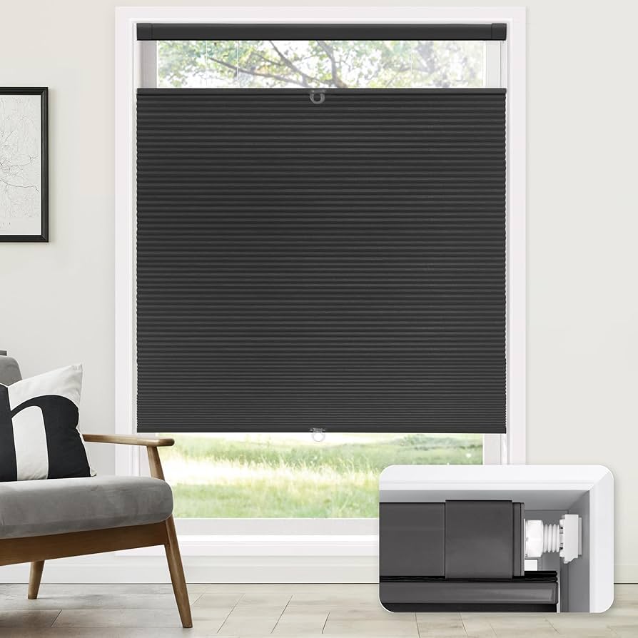 Amazon.com: LazBlinds No Tools No Drill Cordless Cellular Shades