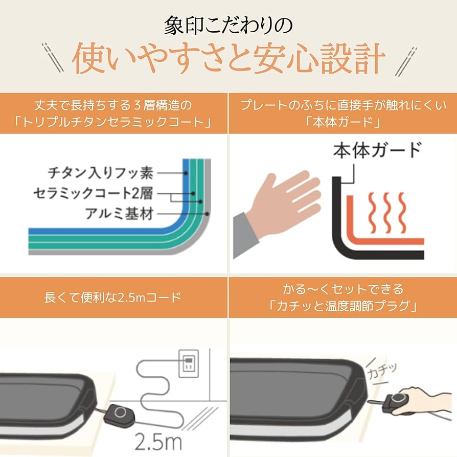 Amazon | 象印マホービン ホットプレート やきやき 1枚タイプ 薄型