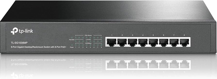 Amazon.com: TP-Link 8 Port Gigabit PoE Switch | 8 PoE+ Ports @126W