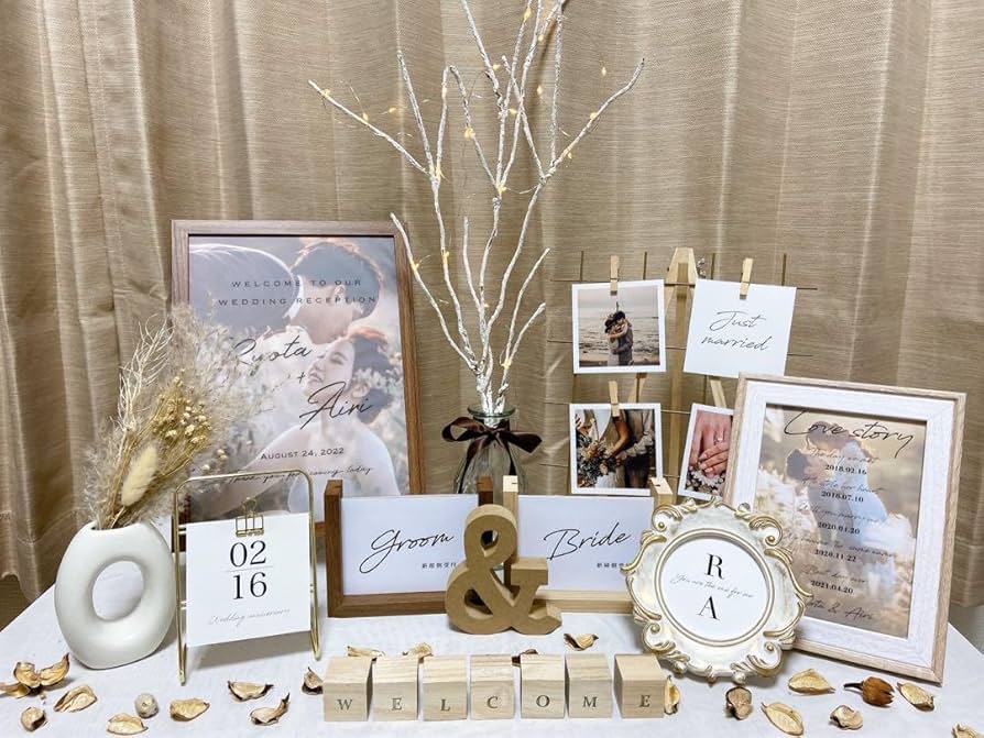 Amazon.co.jp: ナチュラル ウッド系 結婚式 ウェルカムスペース まとめ