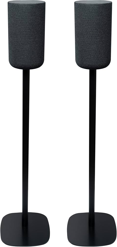 Vebos SA-RS5 Black Stand One Pair Compatible with Sony SA-RS5