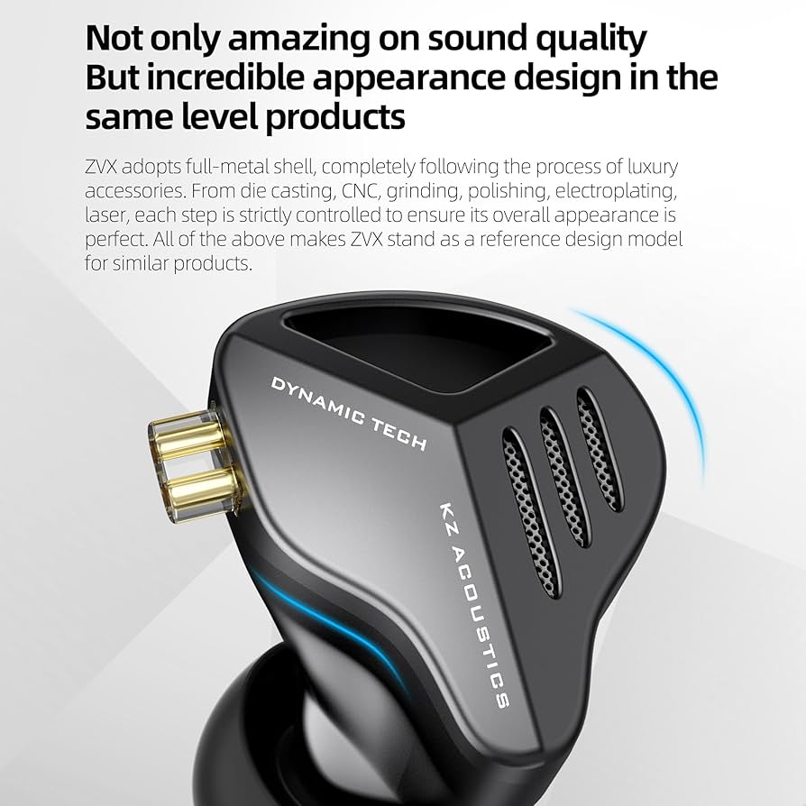 Amazon.com: KZ ZVX in Ear Monitor Headphones, Dual Cavity Dynamic