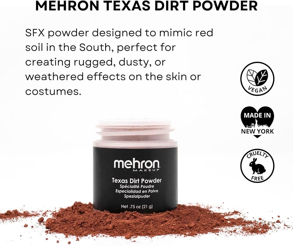 Amazon.com : Mehron Texas Dirt Special Effects Makeup Powder (0.75