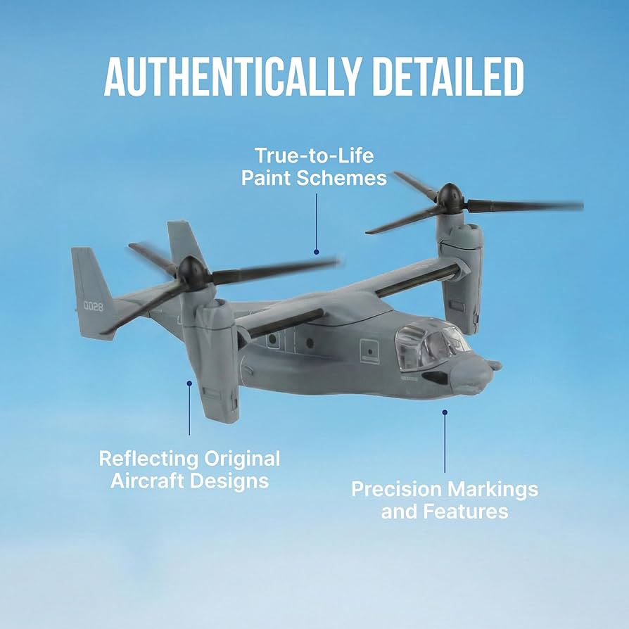 Amazon.com: Daron Worldwide Trading V-22 Osprey Vehicle (1:150