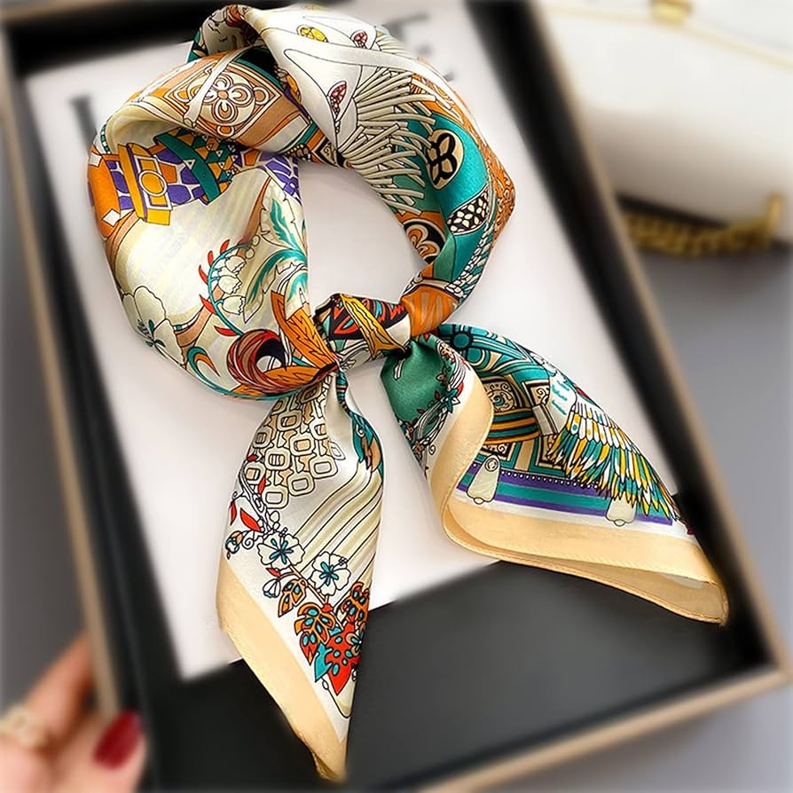 Amazon.co.jp: 絹のスカーフ 70 センチメートルシルクシルクスカーフ