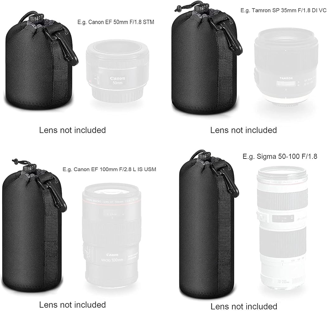 Amazon.co.jp: Selens レンズケース レンズ袋 カメラレンズポーチ 一眼