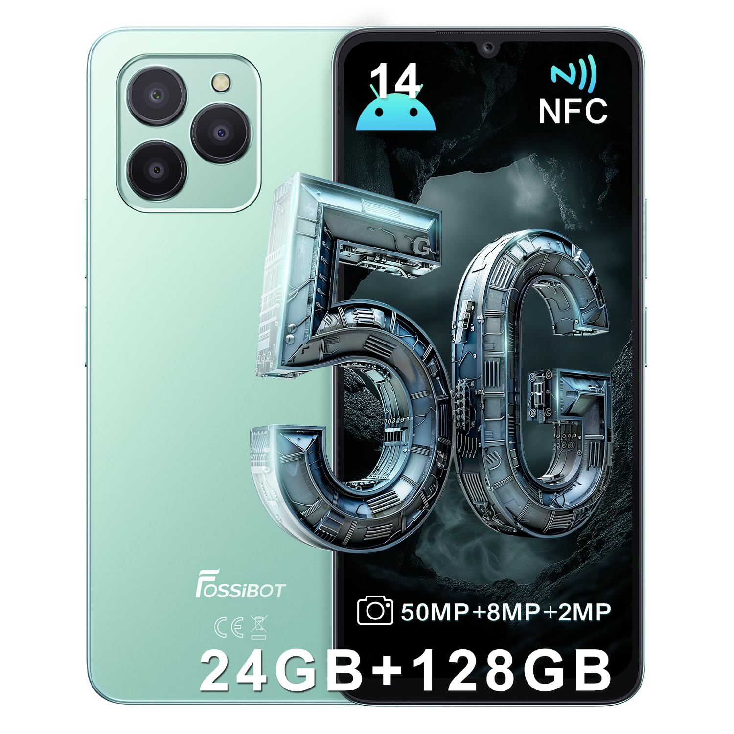 Amazon | FOSSiBOT S1 5G スマホ SIMフリー スマートフォン本体 24GB+