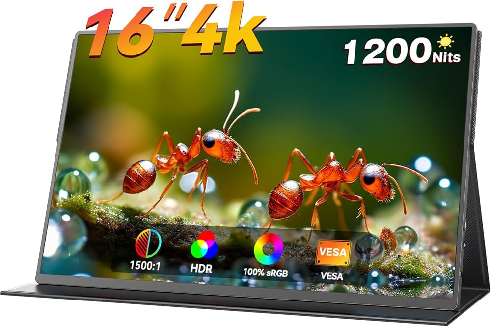 Amazon.co.jp: モバイルモニター 4k 16インチ ポータブルモニター