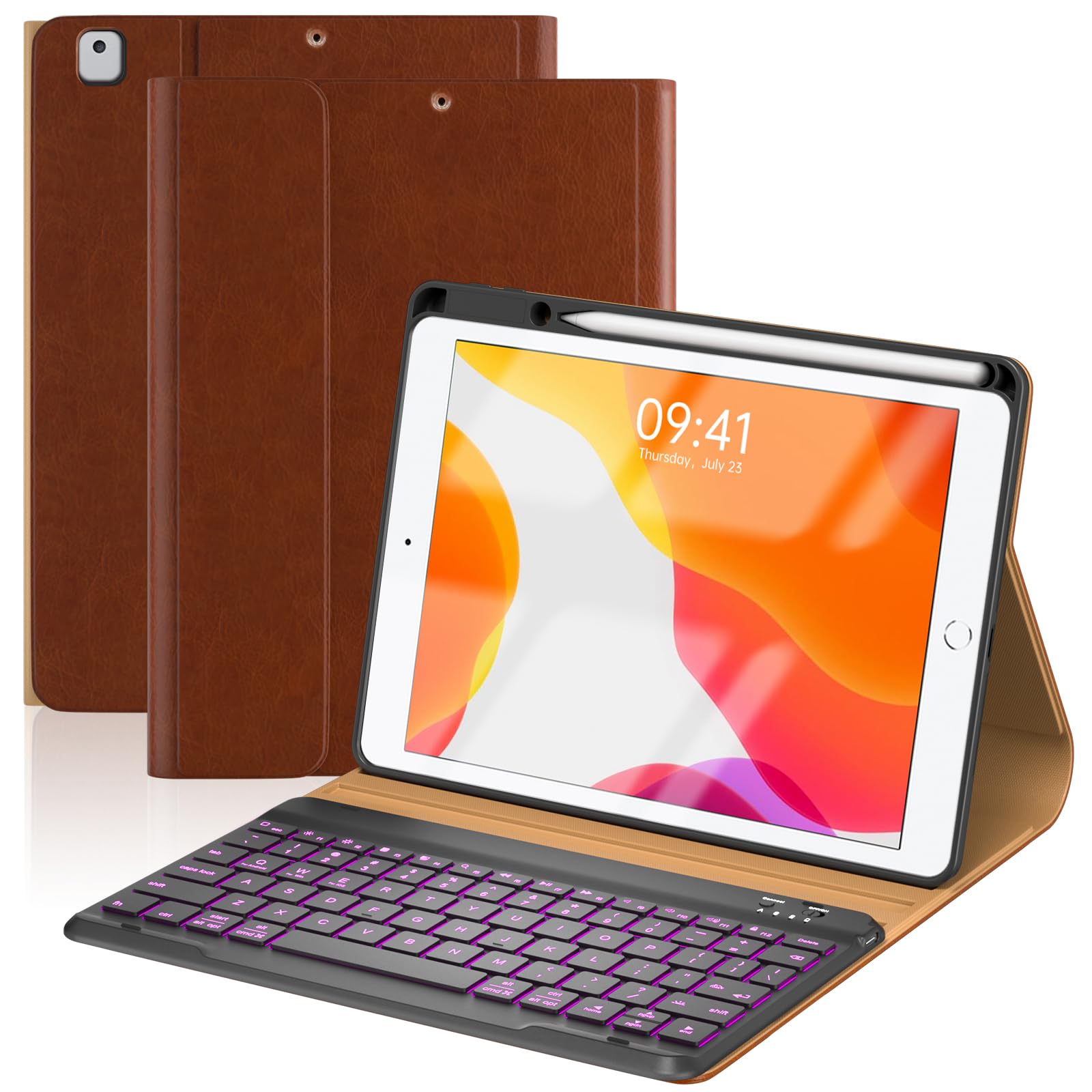 Amazon.com: Saltburn Leather Keyboard Case for iPad 9th/8th/7th