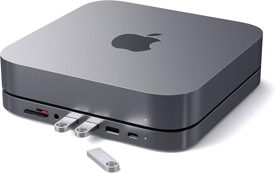 Amazon.co.jp: SATECHI 7 in 1 USB-C ハブ スタンド (Mac Mini M2/M1用