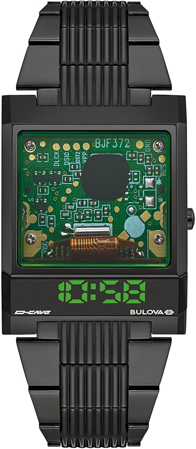 Amazon.co.jp: Bulova メンズ Computron CaveLEDディスプレイウォッチ