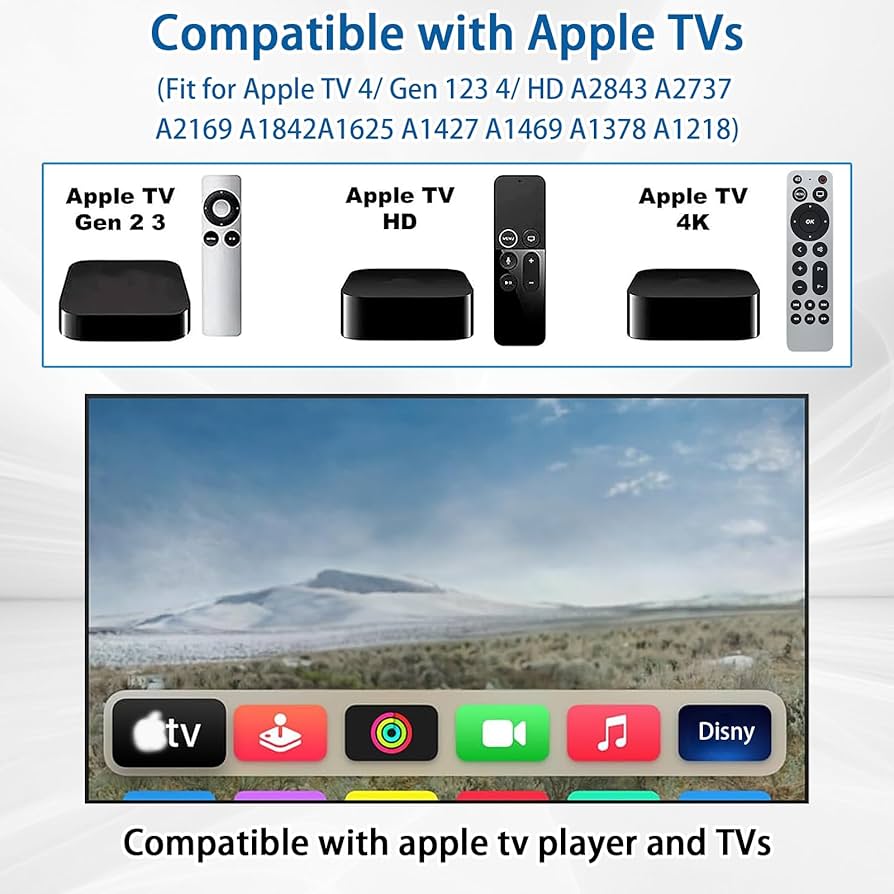 Amazon | Fourmor ユニバーサル交換用リモコン Apple TV Gen 1 2 3 4