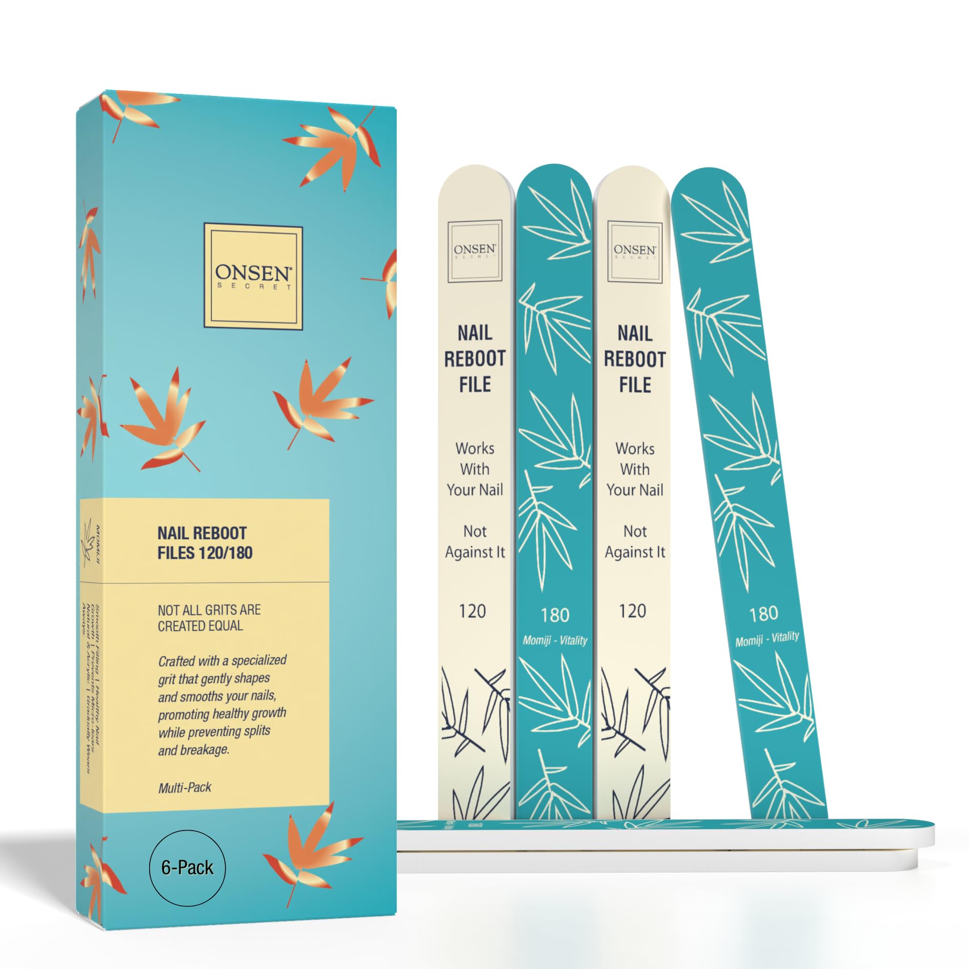 Amazon.com : Onsen Secret Japanese Nail File - Professional 6-Pack