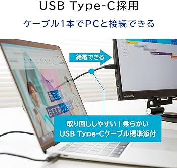 Amazon.co.jp: IODATA モバイルモニター 17.3インチ スタンドセット 省