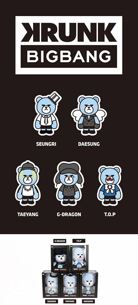 Amazon.co.jp: BIGBANG X KRUNK plush toy +a ver2 ビッグバン