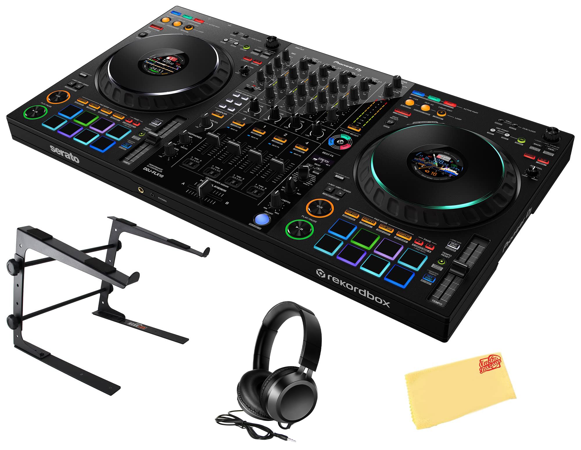 Amazon.com: Pioneer DDJ-FLX10 DJ Controller - Black Bundle with