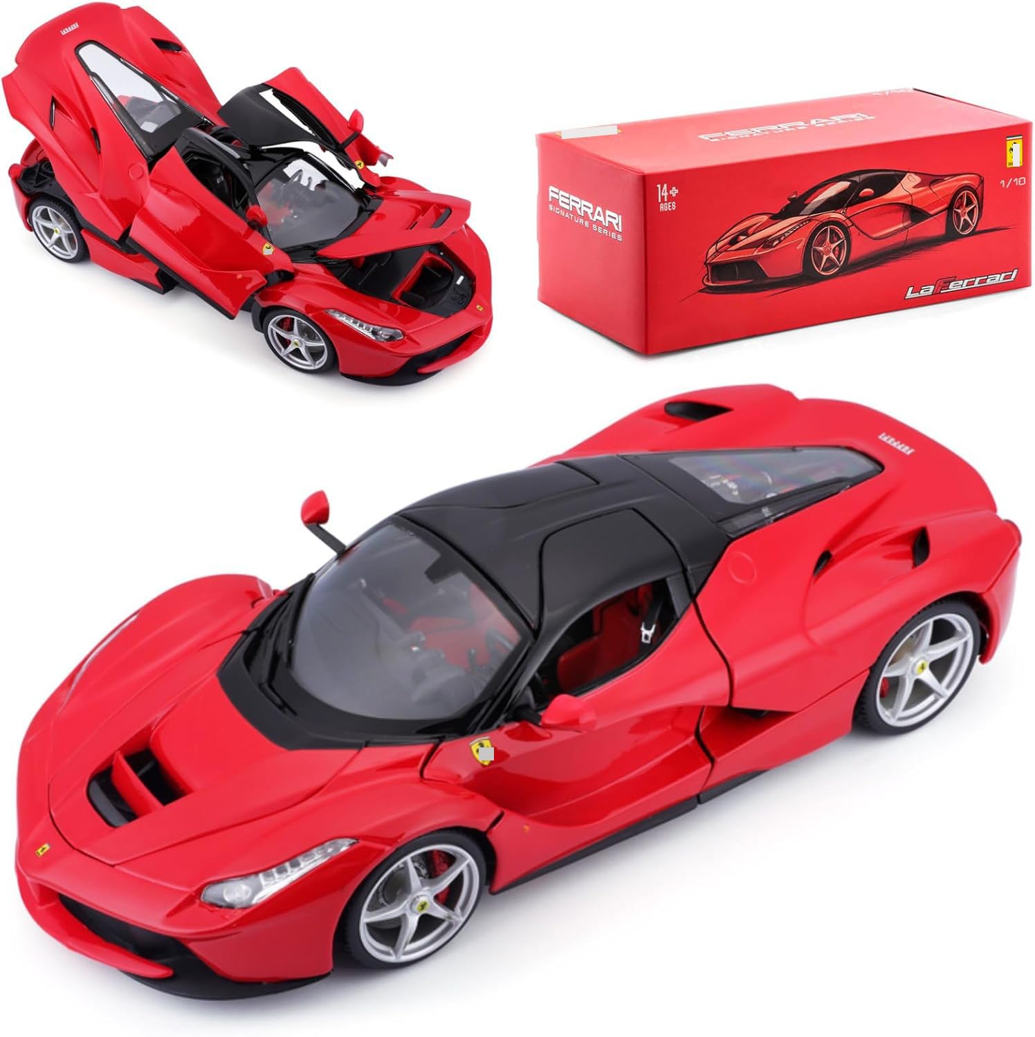 Amazon.com: HTLNUZD 1/18 Alloy Racing Car for Ferrari LaFerrari