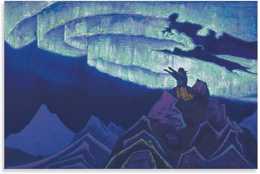 Amazon.co.jp: Nicholas Roerichニコライ・リョーリフ絵画《先導者