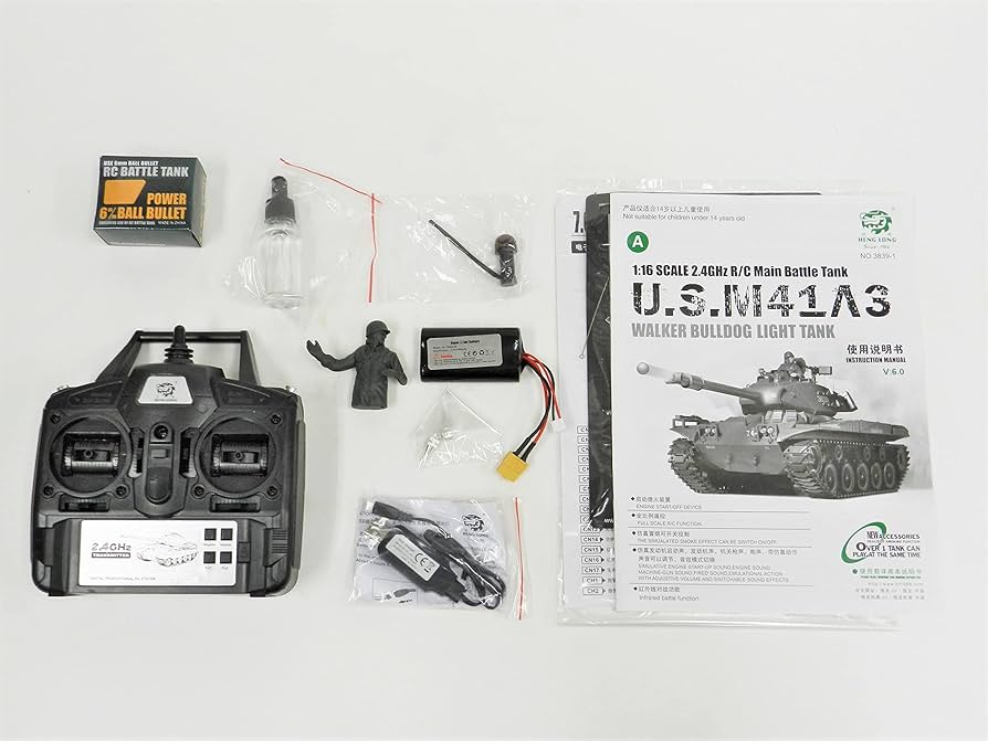 Amazon.co.jp: ヘンロン 7.0 ver 2.4GHz 1/16 戦車ラジコン M41A3