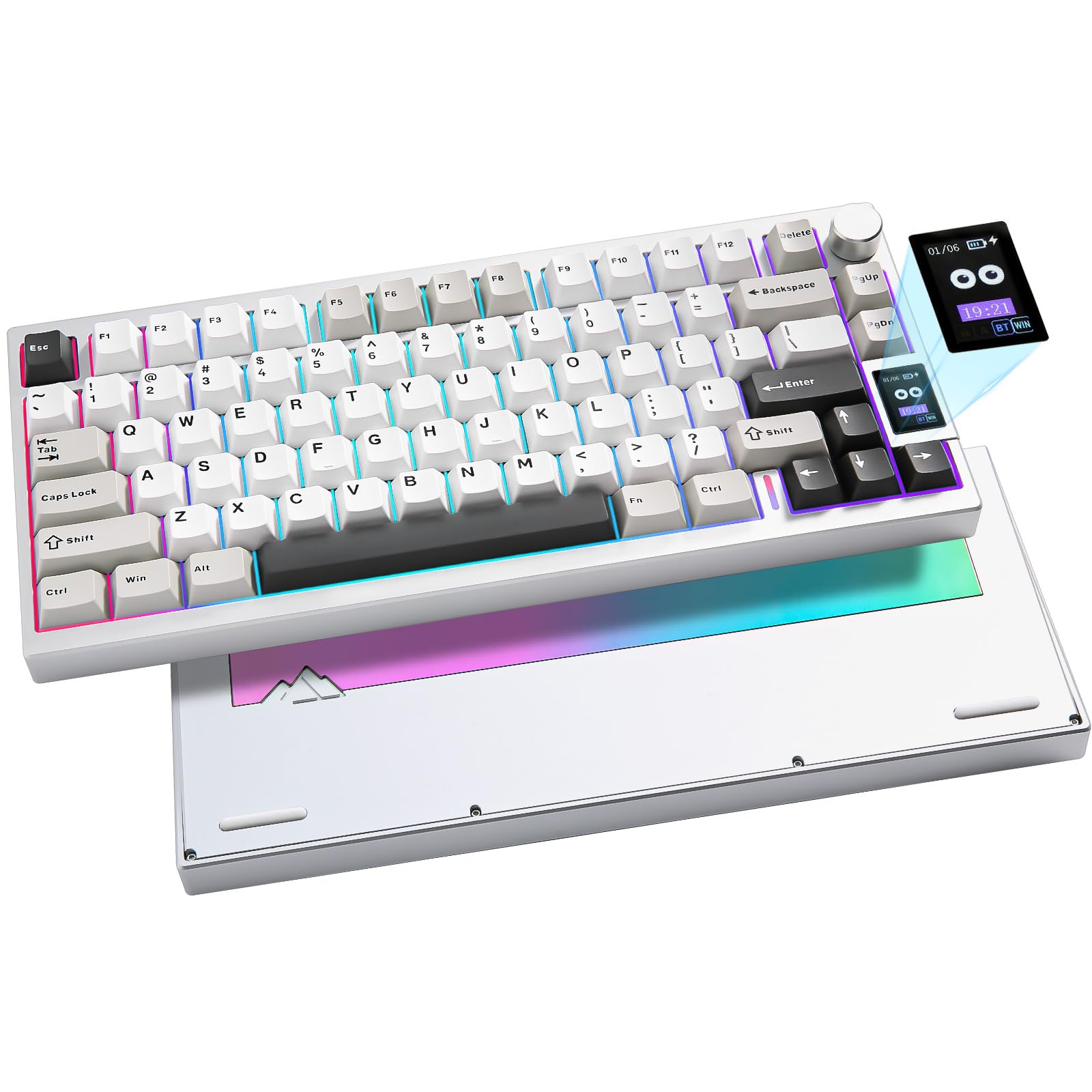 Amazon.com: YUNZII AL80 Wireless Mechanical Keyboard,Full Aluminum