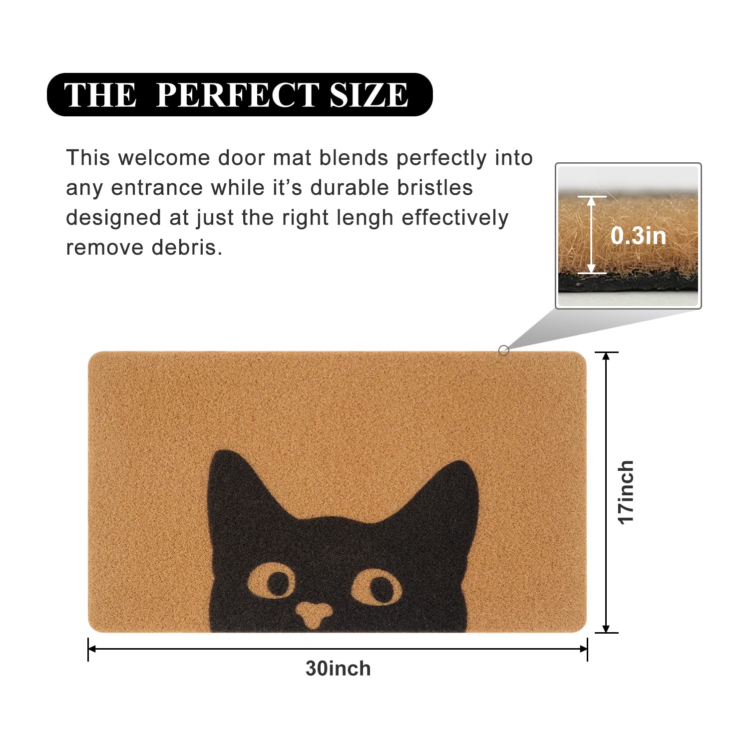 Amazon.com: UINI Door Mat Outdoor Indoor Welcome Mats, Cute Cat