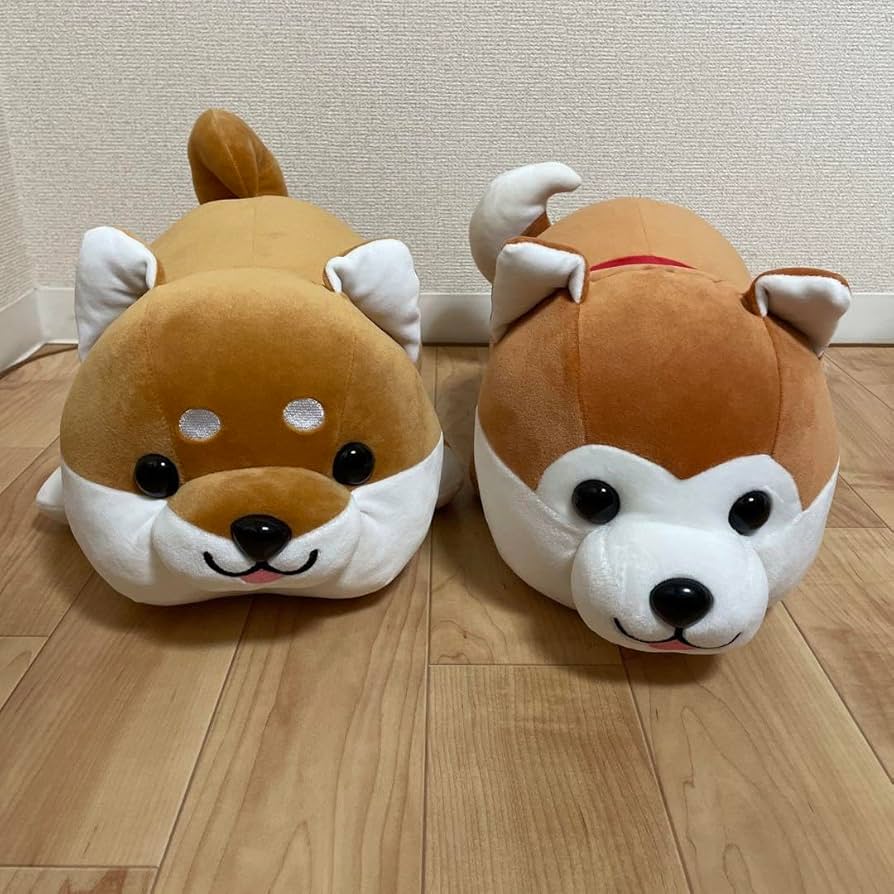 Amazon.co.jp: ハッピーまめしば 秋田犬 ぬいぐるみくじ 2等 2品セット