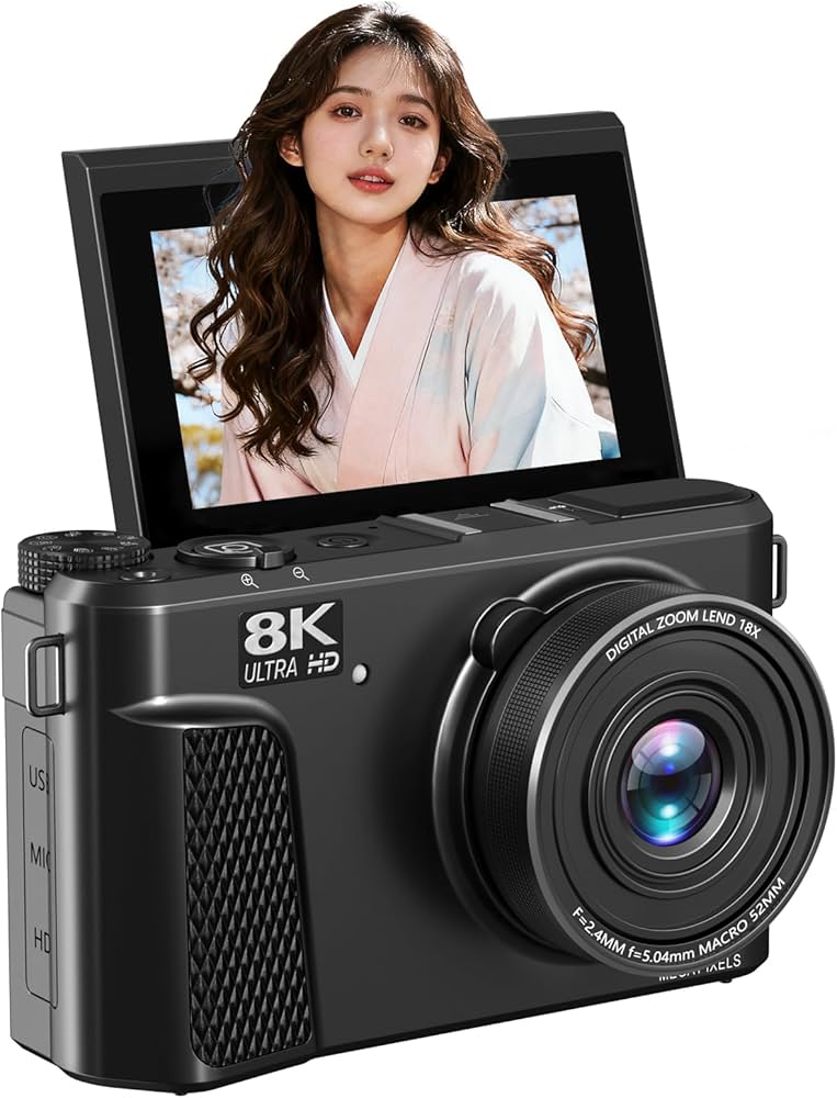 Amazon | AiMike 8K WIFI転送機能 デジタルカメラ スマホに送れる