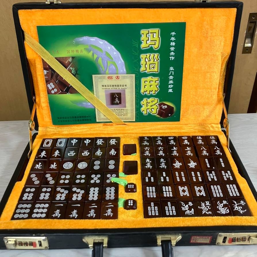 Amazon | 中国天然瑪瑙石 麻雀牌 | 麻雀 | おもちゃ