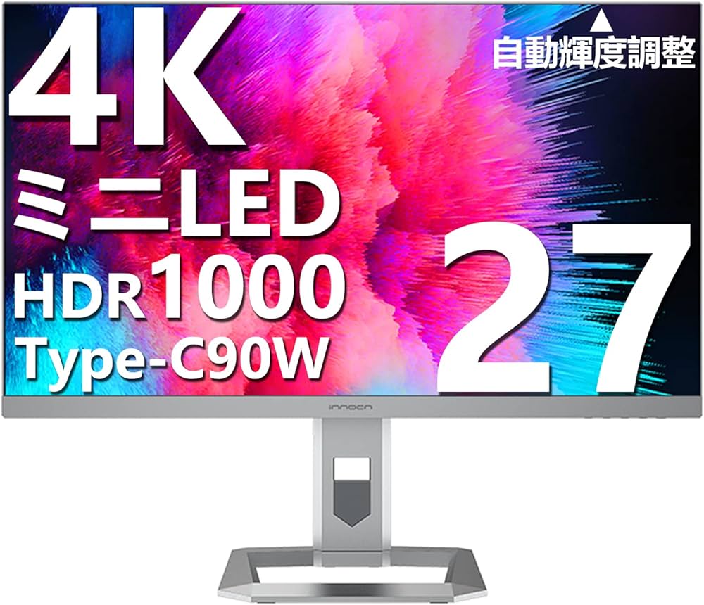 Amazon.co.jp: ミニLED 4Kモニター INNOCN M2U 4K 27インチ HDR1000
