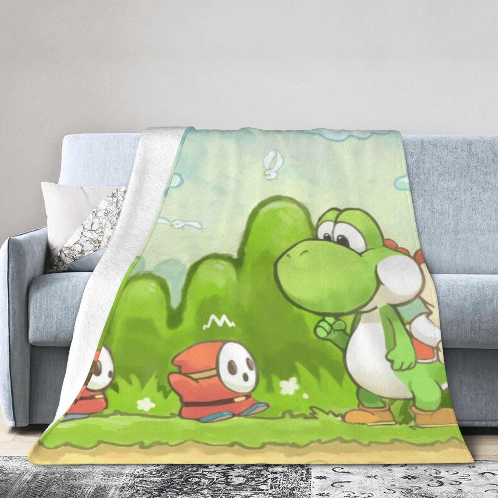 Amazon｜ヨッシー (1) 家庭用 ユニーク フランネル 掛け毛布 暖かくて