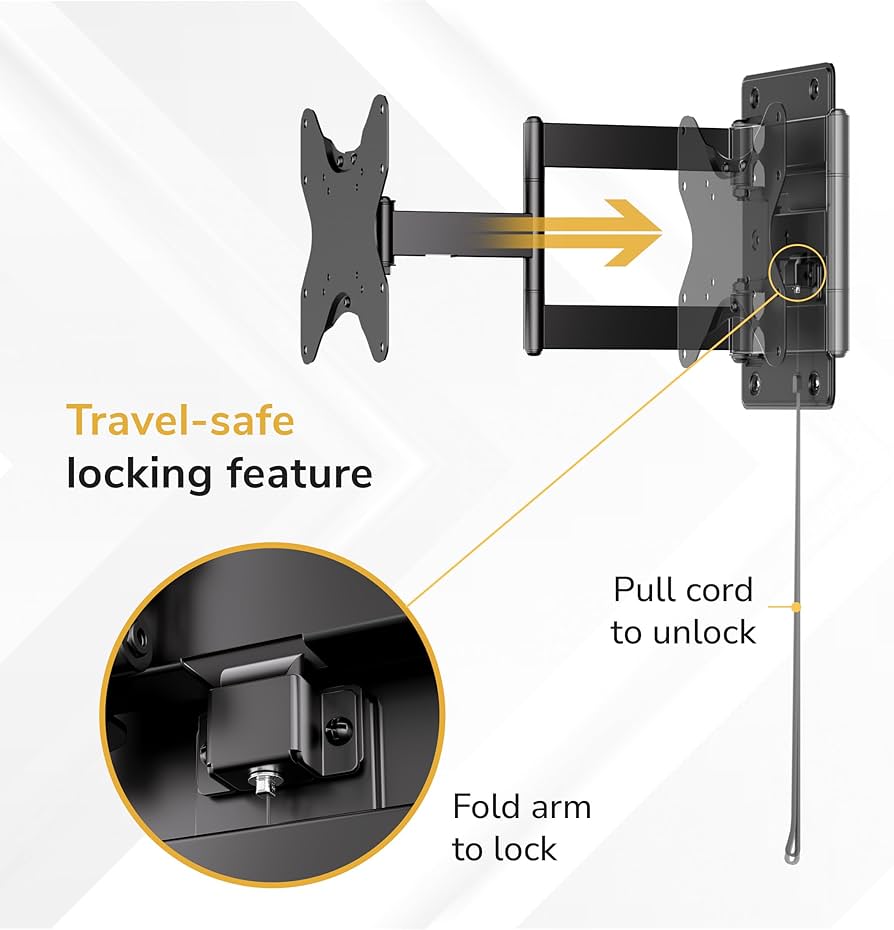 Amazon | Mount-It!ロック可能なRVテレビウォールマウント 23-43インチ