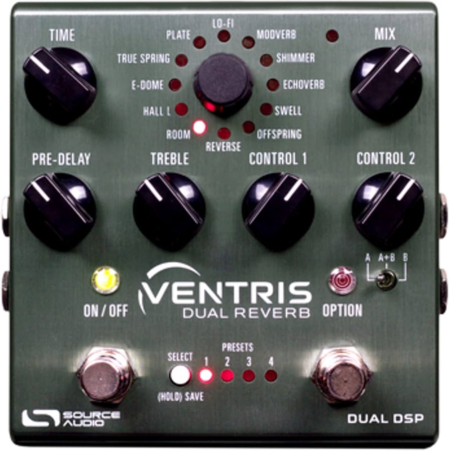 Amazon.com: Source Audio Ventris Dual Reverb Pedal : Musical